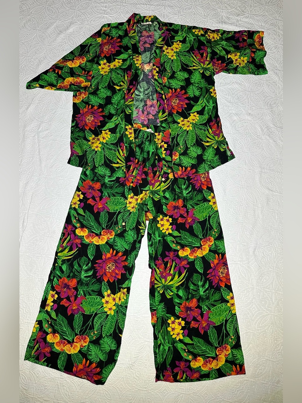 Panama Jack Floral Green Tropical Set